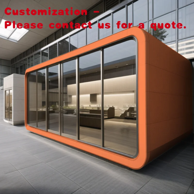 

на заказ. Заводские настраиваемые сборные контейнерные домики из стали различных вариантов интерьера для наружного использования.