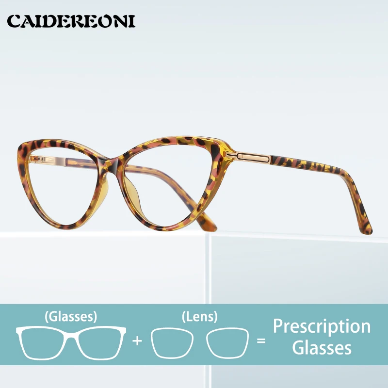 

CAIDERONI модные простые прогрессивные мультифокальные фотохромные очки «кошачий глаз» с защитой от синего света PFD2232