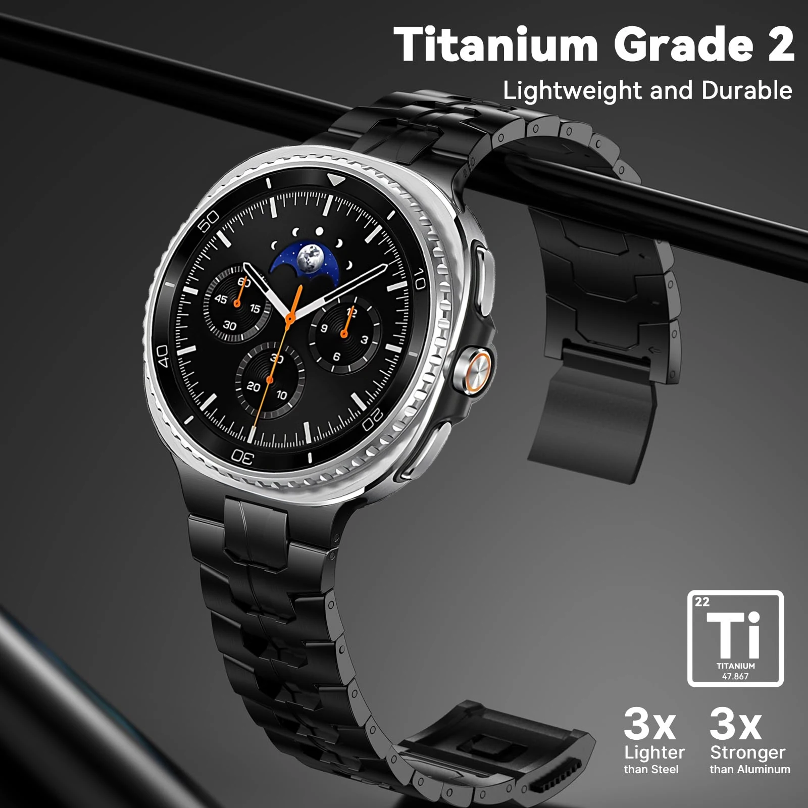 Stainless Steel Strap for Samsung Galaxy Watch8 40mm 44mm 8Classic 46mm Titanium Band Bracelet for Galaxy Watch Ultra (2025)47mm