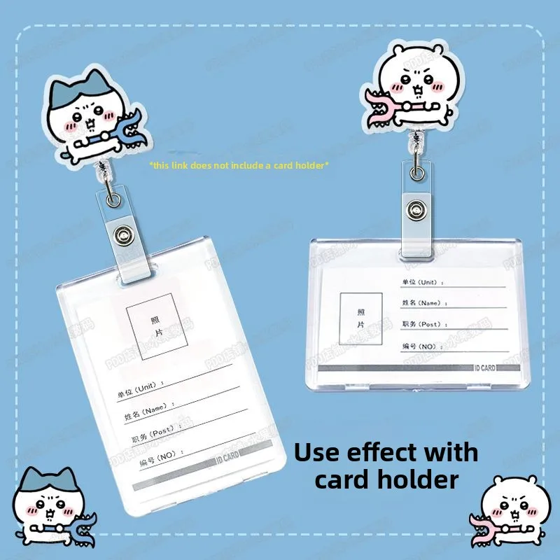 jiyi Retractable Badge Reel Kawaii ID Card Holder Clip Nurse Doctor Student Name Tag Lanyard Cute Work Permit Accessory Gift view 5