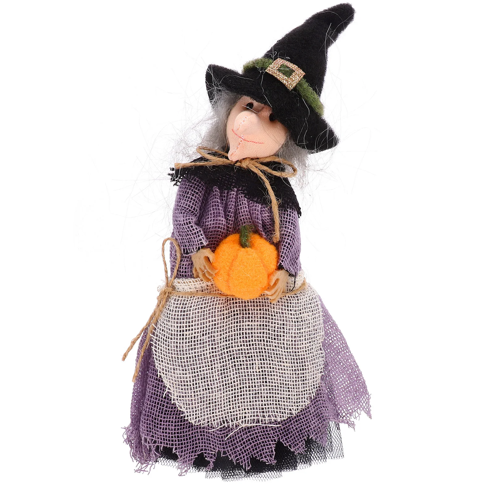 

Halloween Hanging Witch Holding Pumpkin Decoration Adorable Suspended Halloween Hanging Witch Ornament Festival Party Decor
