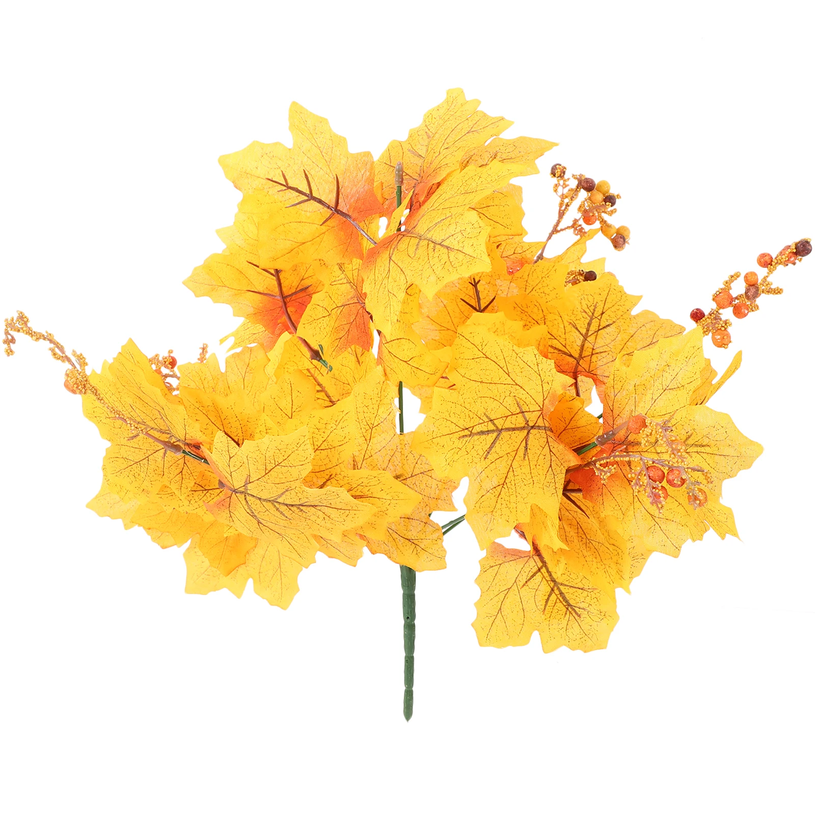 

Artificial Maple Leaf Branches Vase Decorations Desktop Hanging Leaves Ornaments Christmas Festival Decor Simulated