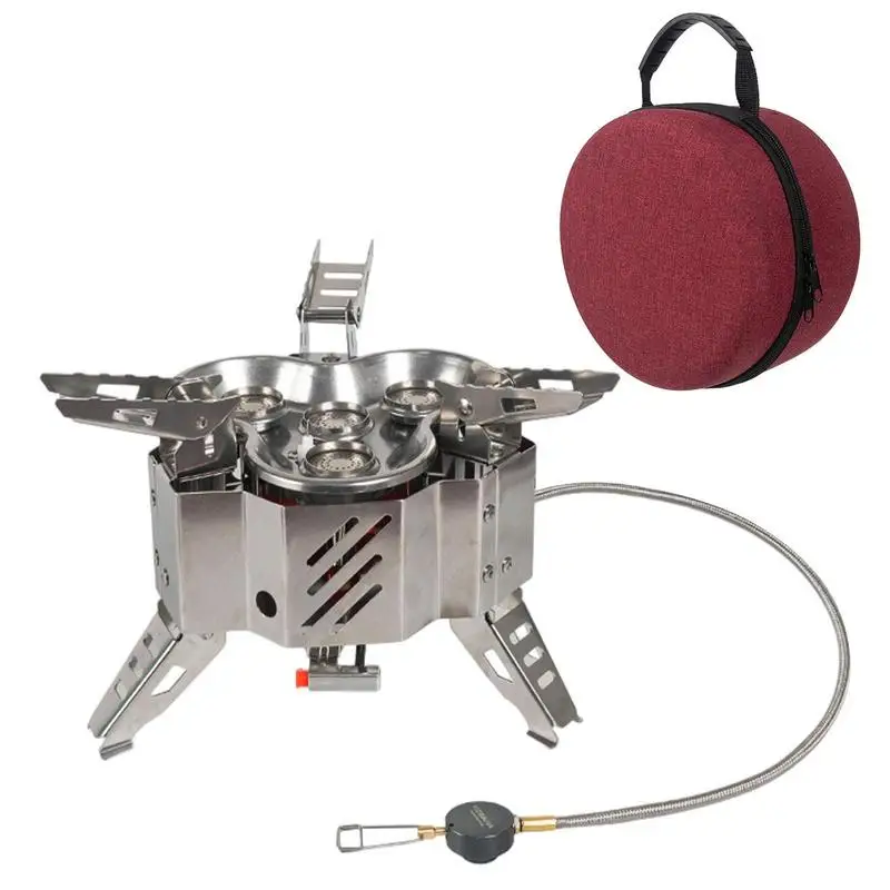 Portable Camping Stove Outdoor High-Power Folding Stove Camping Equipment Hiking Picnic Stove Burner For Outdoor Cooking