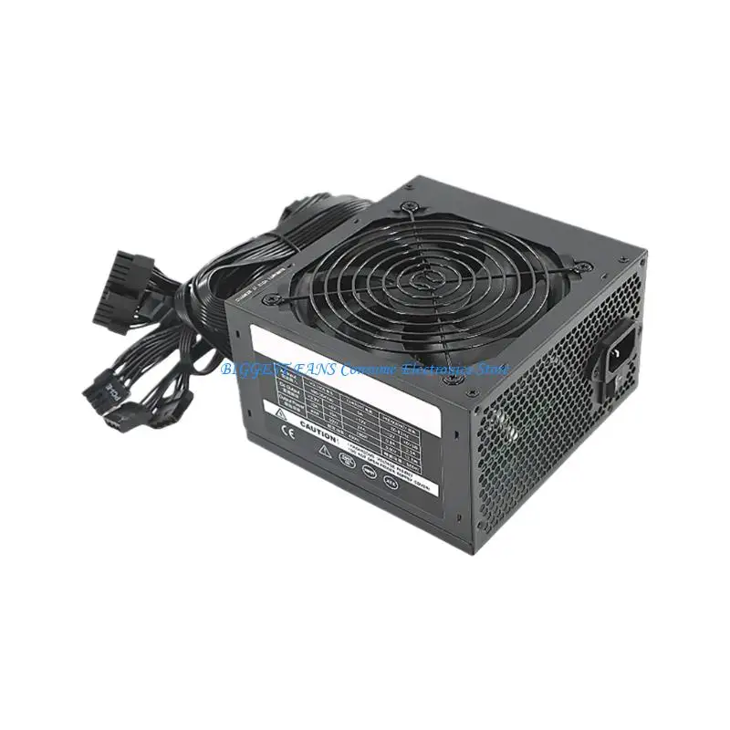 

400W Power Supply For Computer Video Card Mining Miner Power Supply Unit with Quiet Cooling Fan Graphics Accessories