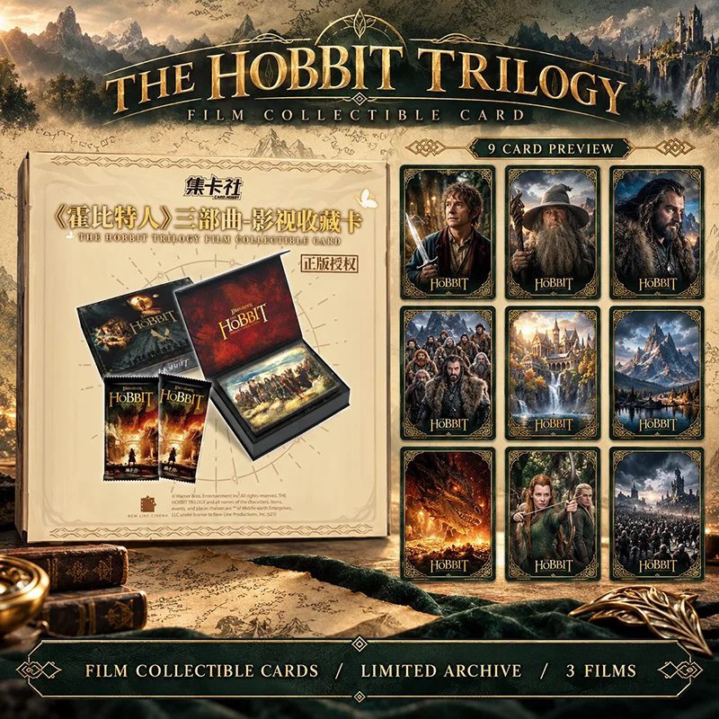 Genuine Card.Fun The Hobbit Movie Collectible Cards The Lord of The Rings Film Peripheral Trendy Fantasy Character Card