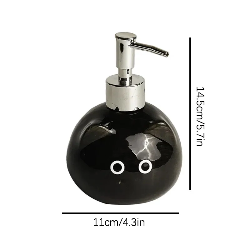 Ceramic Siamese Cat Hand Sanitizer Press Bottle Toilet Shampoo Shower Gel Packaging Bottle Dispenser For Liquid Soap view 6