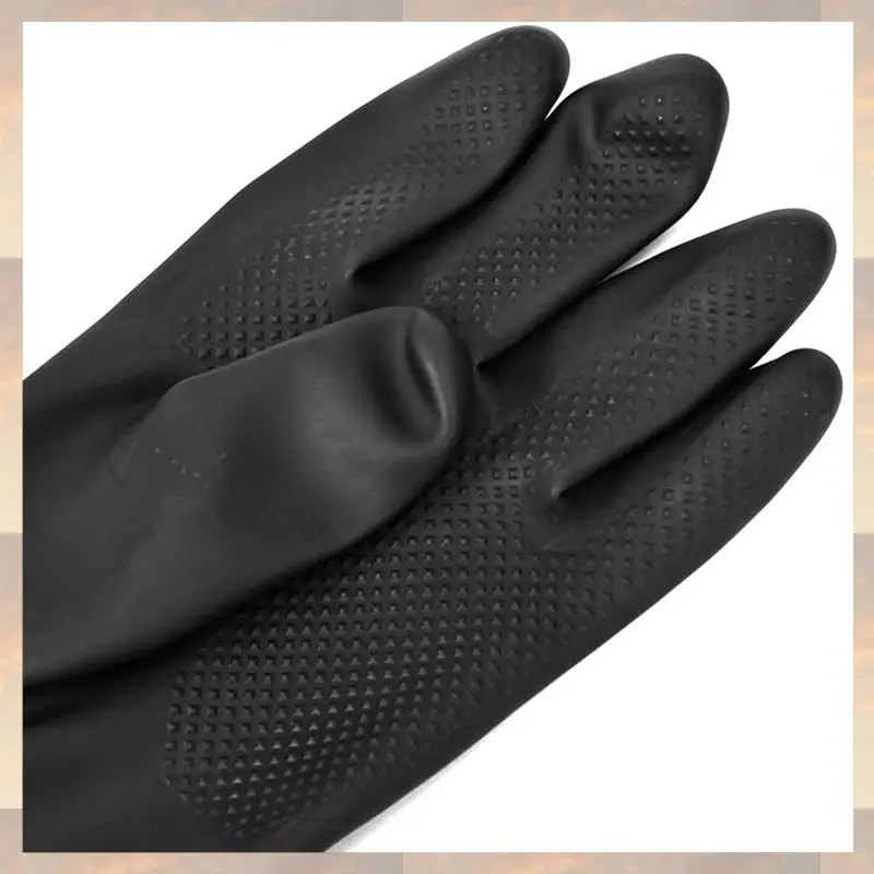 

2025 New-3X Blast Rubber Gloves For Sandblasting Sandblaster Sand Blast Cabinet Sandblasting Gloves Sandblaster Parts 60Cm Black