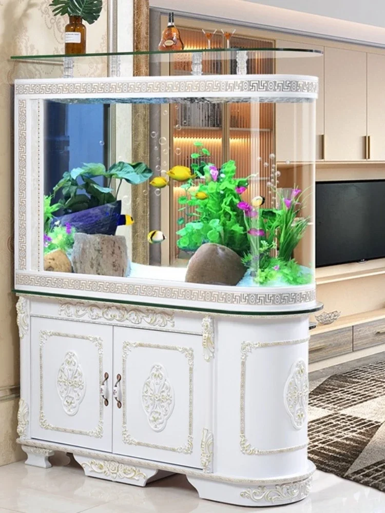 

Bottom Filter Glass Fish Tank Living Room Home Partition Ecological Change Water Aquarium