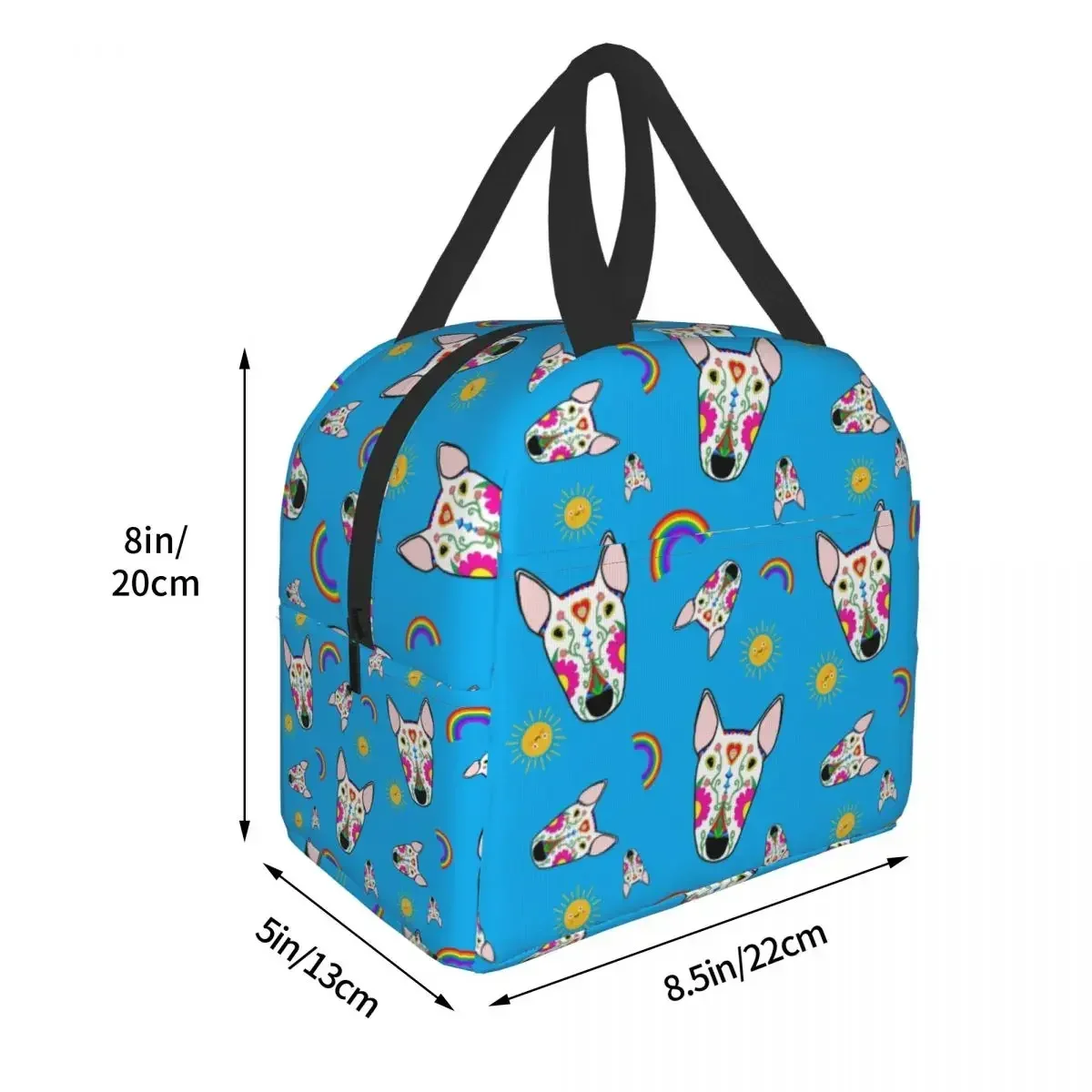 Mexican Bull Terrier Dog Lunch Box for Women Multifunction Thermal Cooler Food Insulated Lunch Bag School Children Student image 4