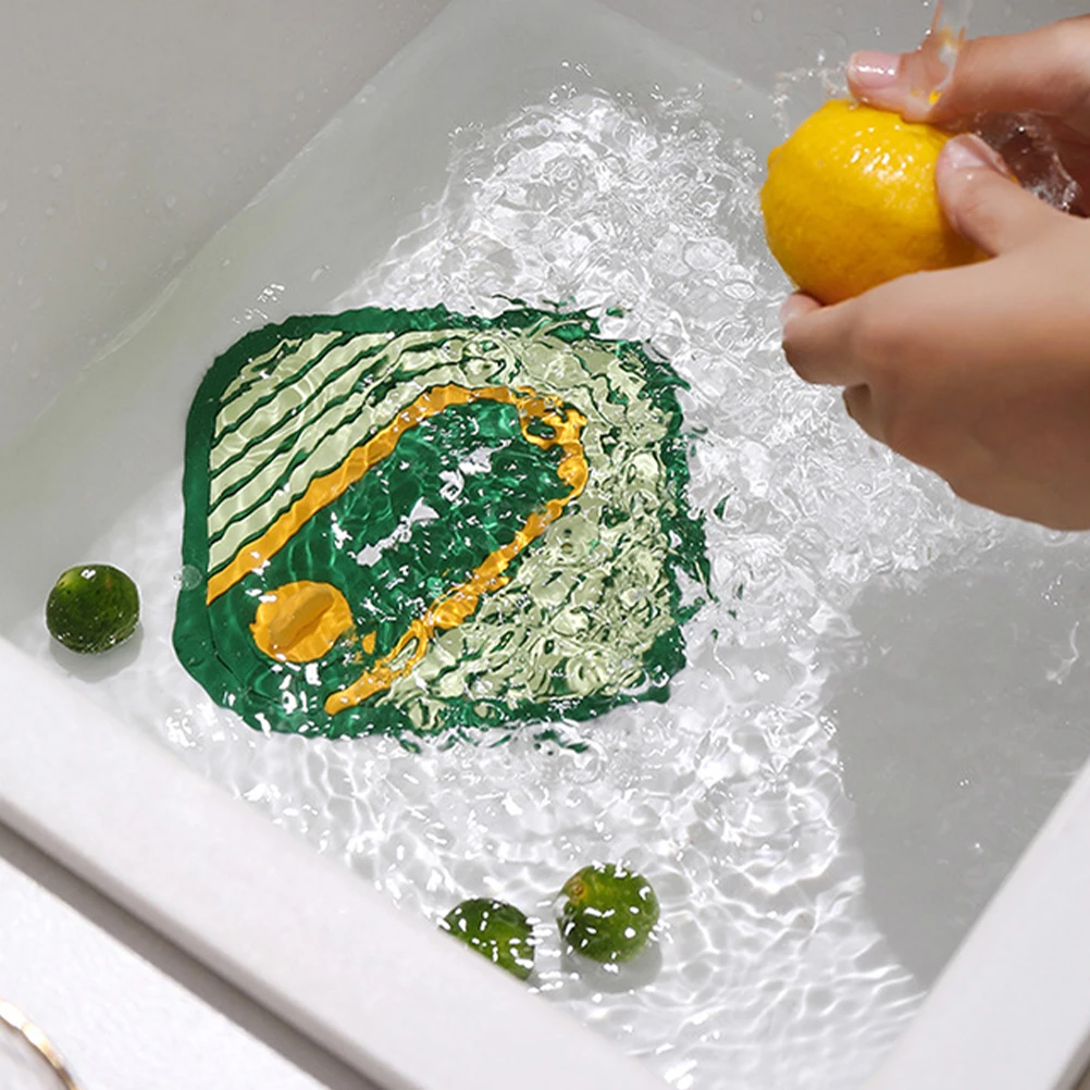 

2pcs Silicone Floor Drain Covers For Kitchen Sink Bathroom Bathtub Shower Drain Hair Catcher Odor Blocking Durable