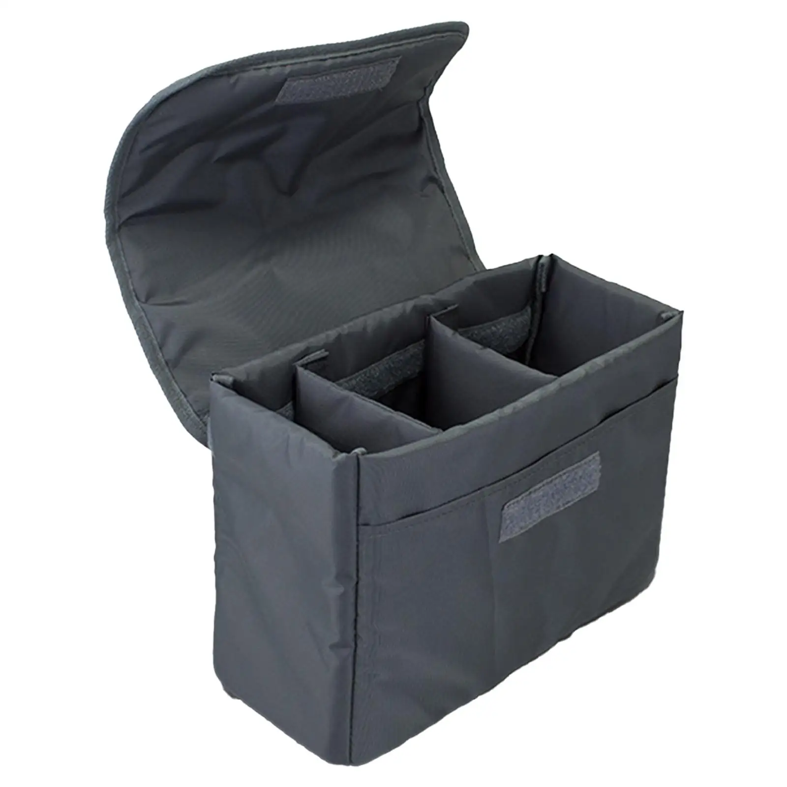 Camera Padded Insert Organizer Bag with Removable Partition Water Resistant Nylon for DSLR SLR Accessories Storage