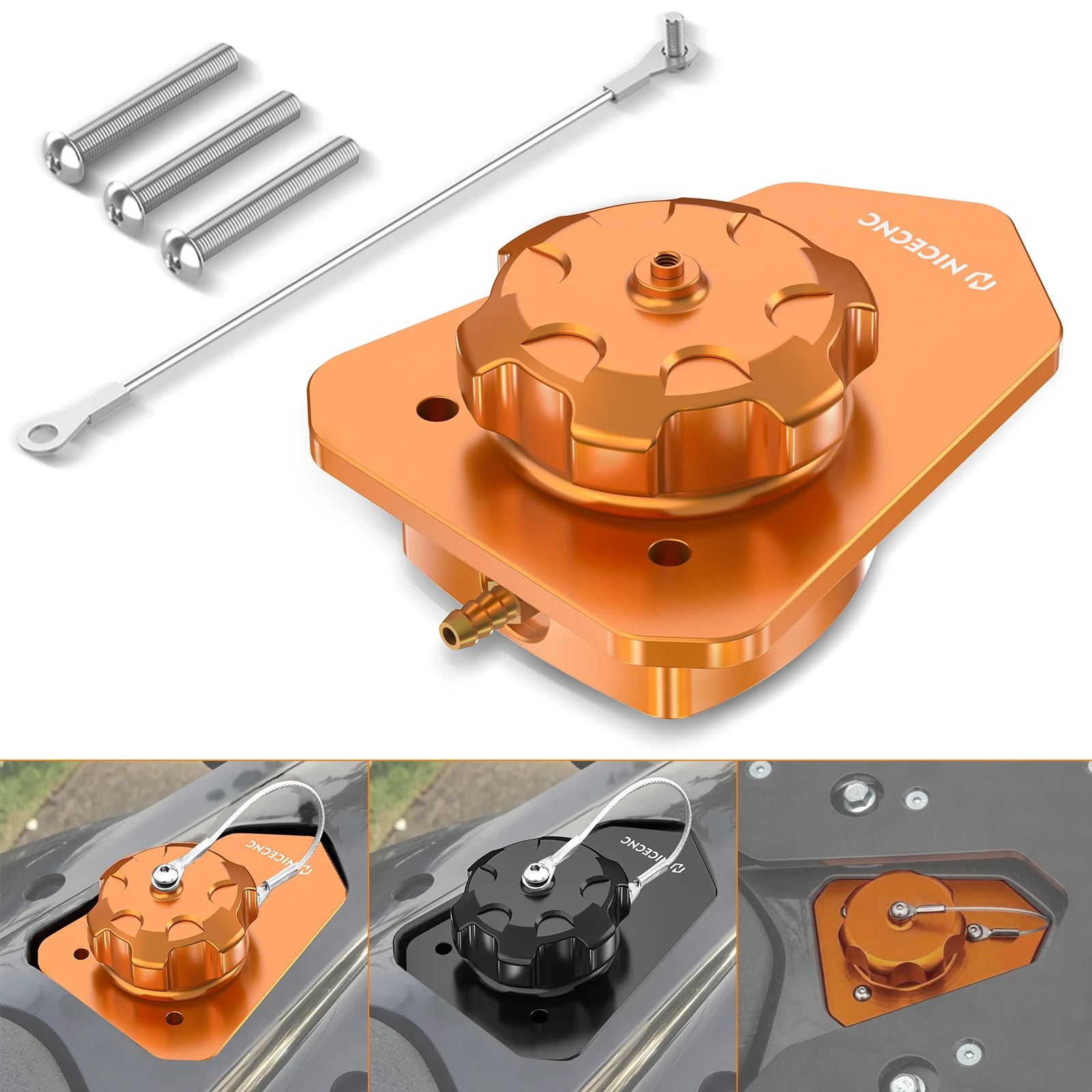 

For 2019-2023 KTM 690 Enduro 690 Enduro R Fuel Filler Neck Cap for KTM 690 SMC 690 SMCR 690 SMC R Rear Fuel Tank Cap Cover