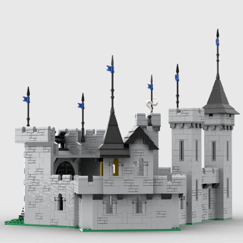 2402-Teile MOC Mittelalterliche Festung Gebäude Festung Modell Architektur Block DIY Kind Montage Ziegel Spielzeug Besondere Geburtstagsgeschenke