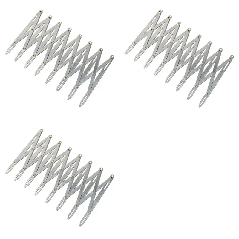 SHGO-3X Sewing Gauge, Adjustable Expanding Sewing Gauge Button Guide Spacing Device For Buttons Pleats DIY Curtain