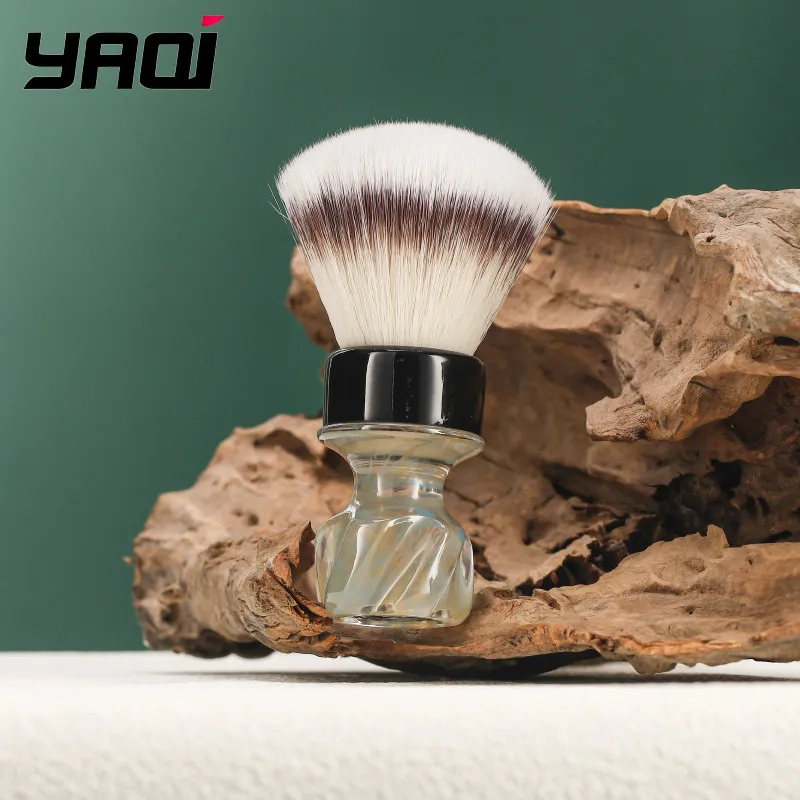 2026 YAQI Nebula Synthetic Wet Shaving Brush 28MM Knot Soft Bristle Luxury Smooth Shaving Experience Limited-Time Sale