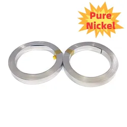 Connettore a striscia di nichel puro da 10M 0.1/0.12/0.15/0.2mm 99.96% cinturino in nichel ad alta purezza per saldatura a punti della batteria agli ioni di litio 18650 21700