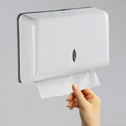 Punch Free Tissue Dispenser Hand Wiping Paper Box Wall Mounted Household Toilet Paper Drawer Washroom Paper Towel Storage Racs