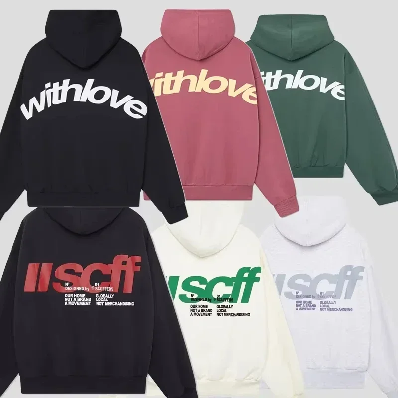 Scuffers Logo Latest Edition Double-sided Print Men's Sports Hoodie Brother Gothic Oversized T-shirt Street Top Y2k Clothes image 2