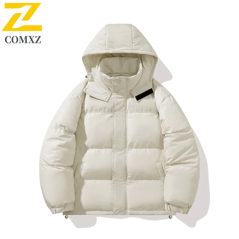 

COMXZ Thick Winter Jacket Warm High Quality Versatile Casual Travel Down Jacket Snowy Windproof Puffer Jacket Men's Clothing