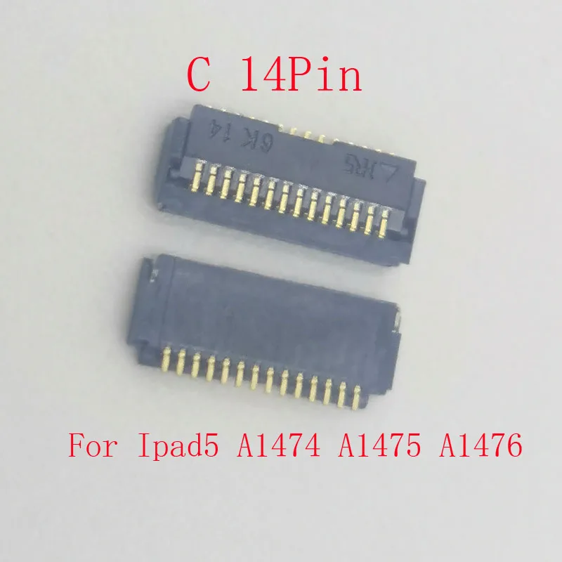 1-10Pcs Home Button Fingerprint Return Key Flex FPC Connector Plug For Ipad 6 4 5 Air2 A1458 A1459 A1460 A1566 A1567 A1474 A1475