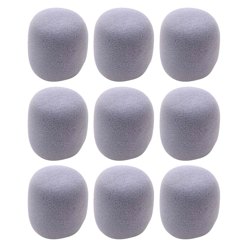 

9 Pcs Microphone Cover KTV Supplies EVA Microphones Protective Covers Cap Cushion