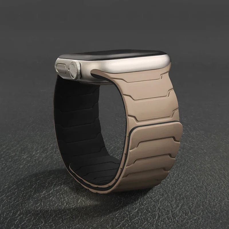 Magnetisches Silikonarmband für Apple Watch Armbänder Ultra 2 3 49mm 44mm 40mm 41mm 46mm 42mm 45mm Armband IWatch Series 11 9 8 7 SE 10