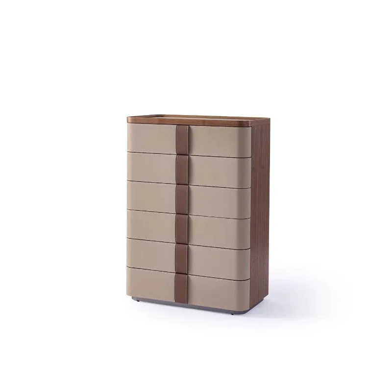 

Solid wood chest side cabinet simple household wall storage six chest cabinet