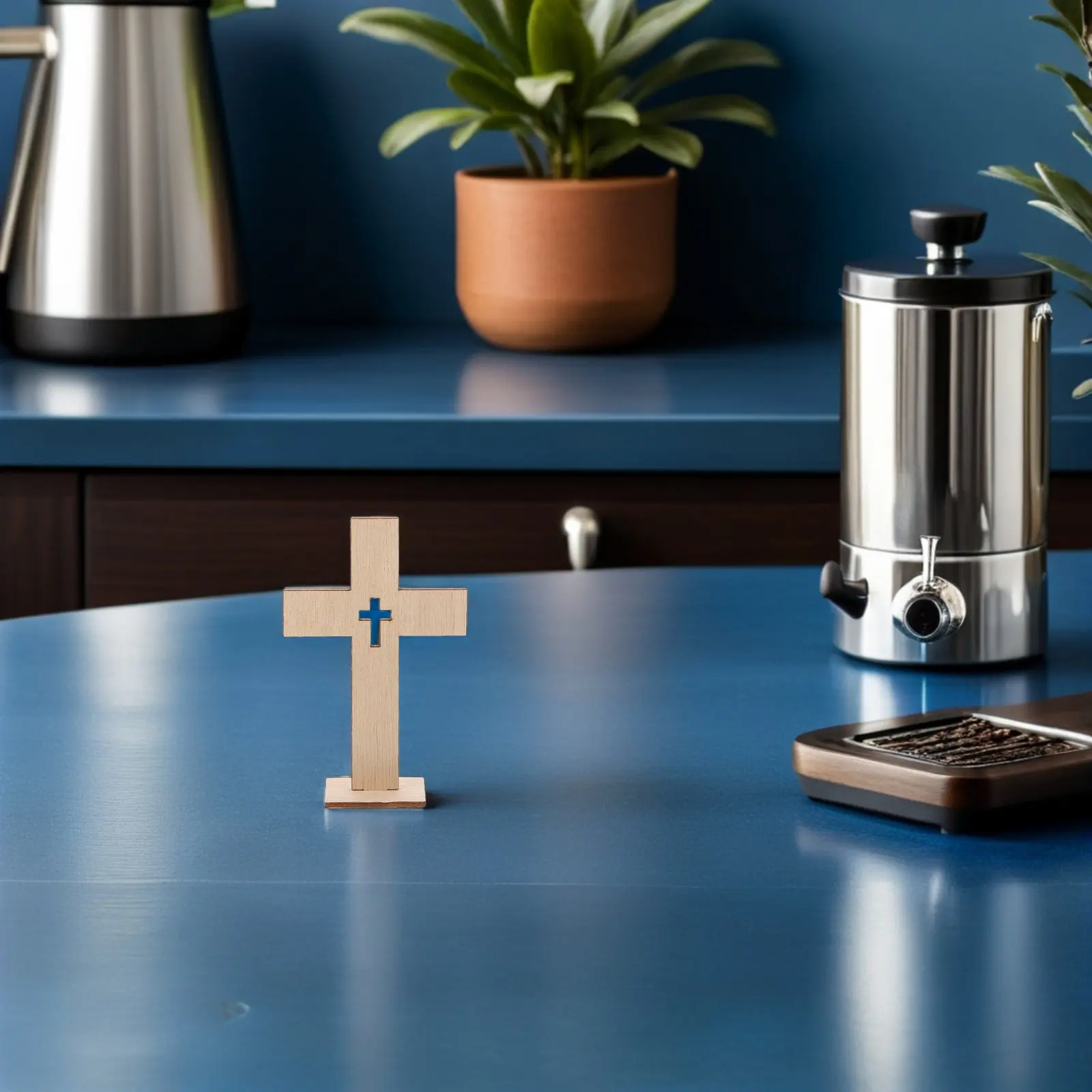 Juego de 18 Piezas de Centros de Mesa de Cruz de Madera, Cruzes Decorativas Hechas a Mano sin Acabado para Bautizo, Primera Comunión