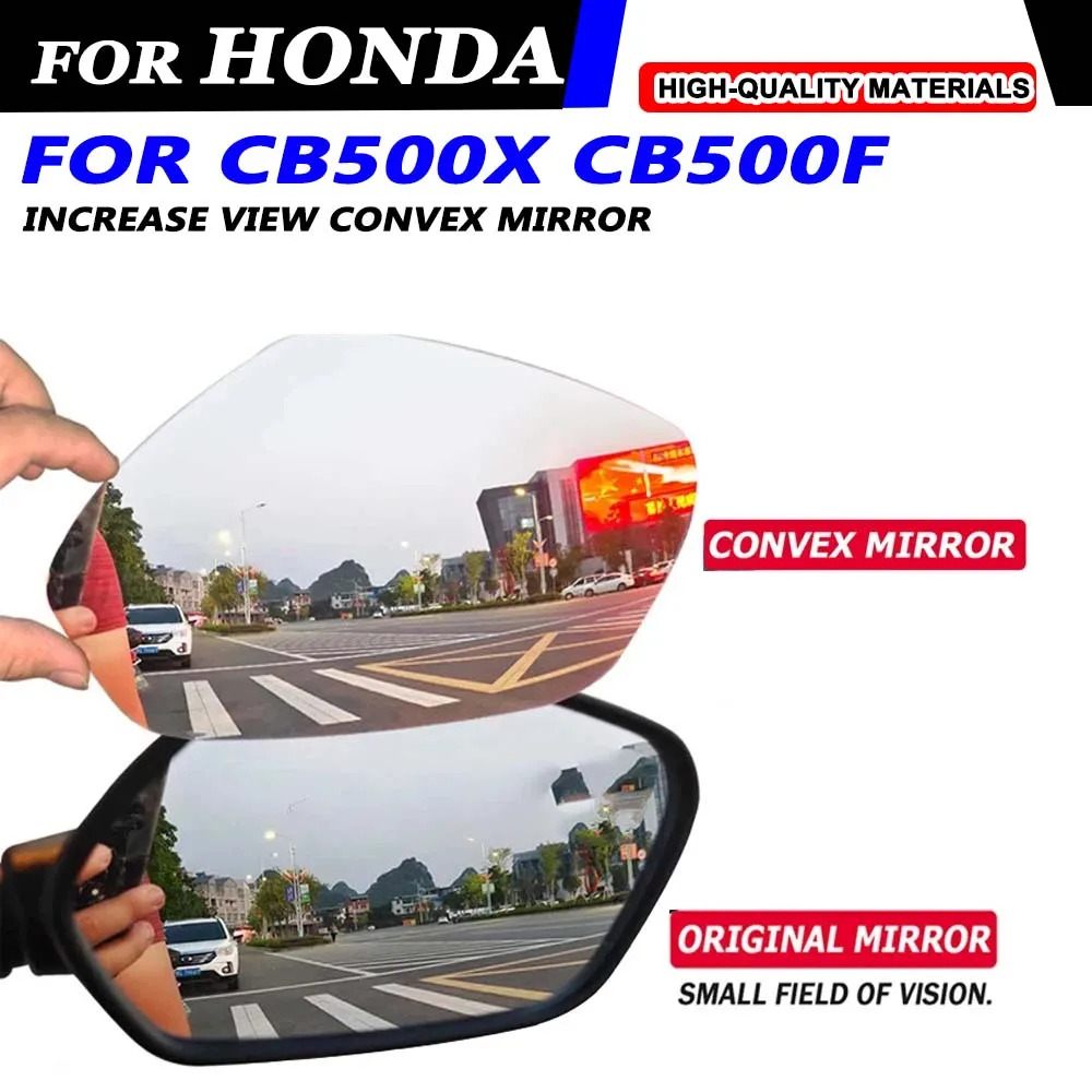 For HONDA HONDA CB500X CB500F CB500 CB 500 X F 500X 2019 - 2025 Convex Mirror Increase Rearview Mirrors Side View Vision Lens