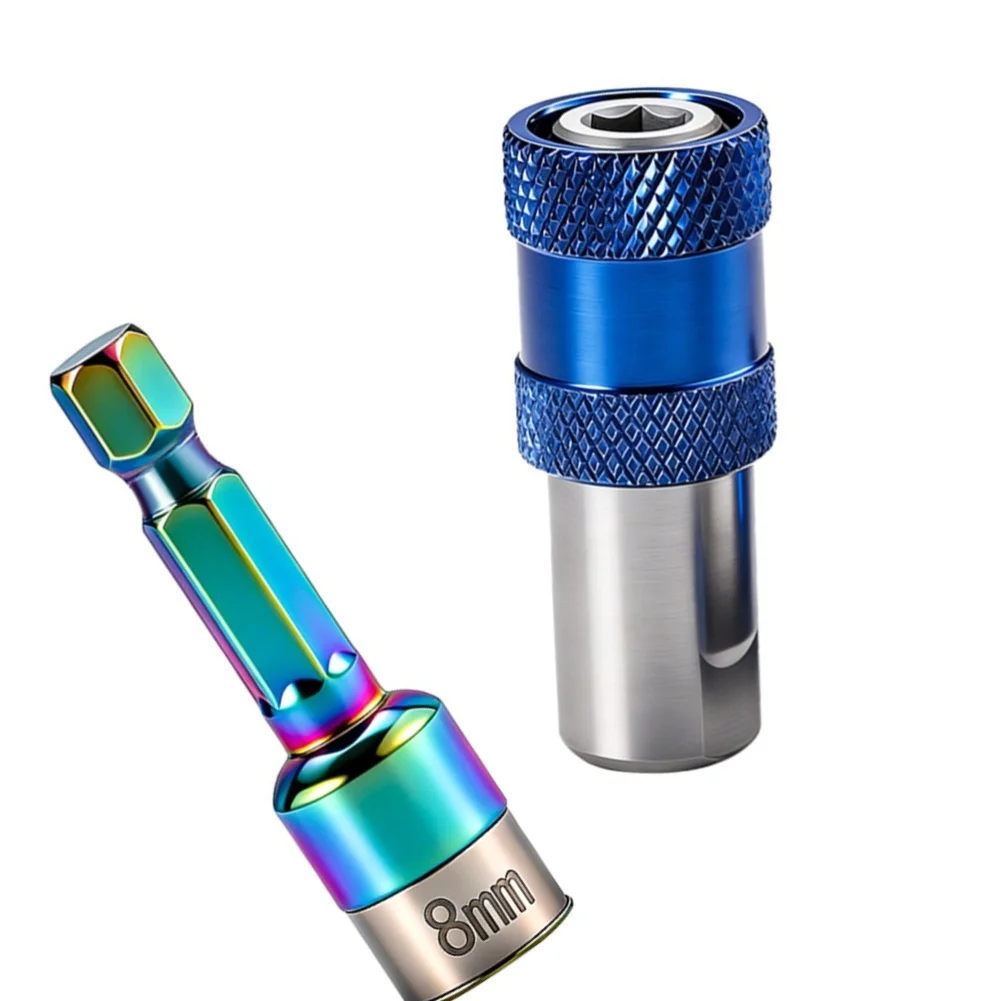 Vanadium Steel 8mm Non Magnetic Socket with 65mm Extended Shank for For IMPACT Wrenches and High Torque Fastening
