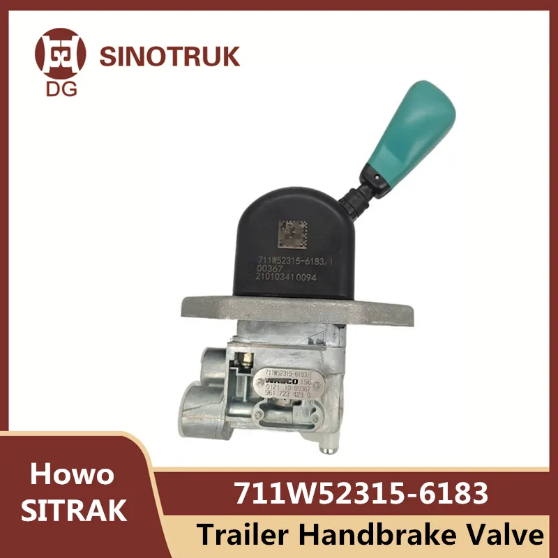 711W52315-6183 Trailer Handbrake Valve For SINOTRUK Howo T5G SITRAK C7H Control Valve Truck Parts