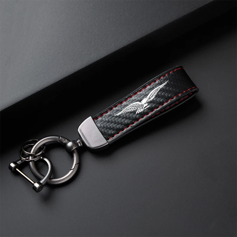 High-Grade Carbon Fiber Motorcycle Keychain Holder Keyring for Moto Guzzi BREVA 750 V7 Breva 850 1100 1200 GRISO BREVA 1100