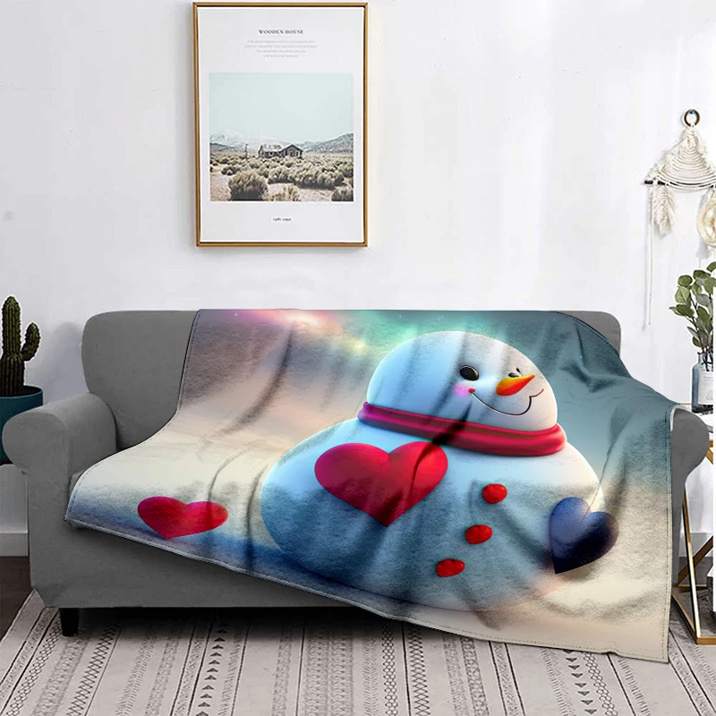 Home decoration plush Throw Sofa blanket Bedspread bed fluffy soft blankets decor Plaid Modern morandi winter Merry Christmas