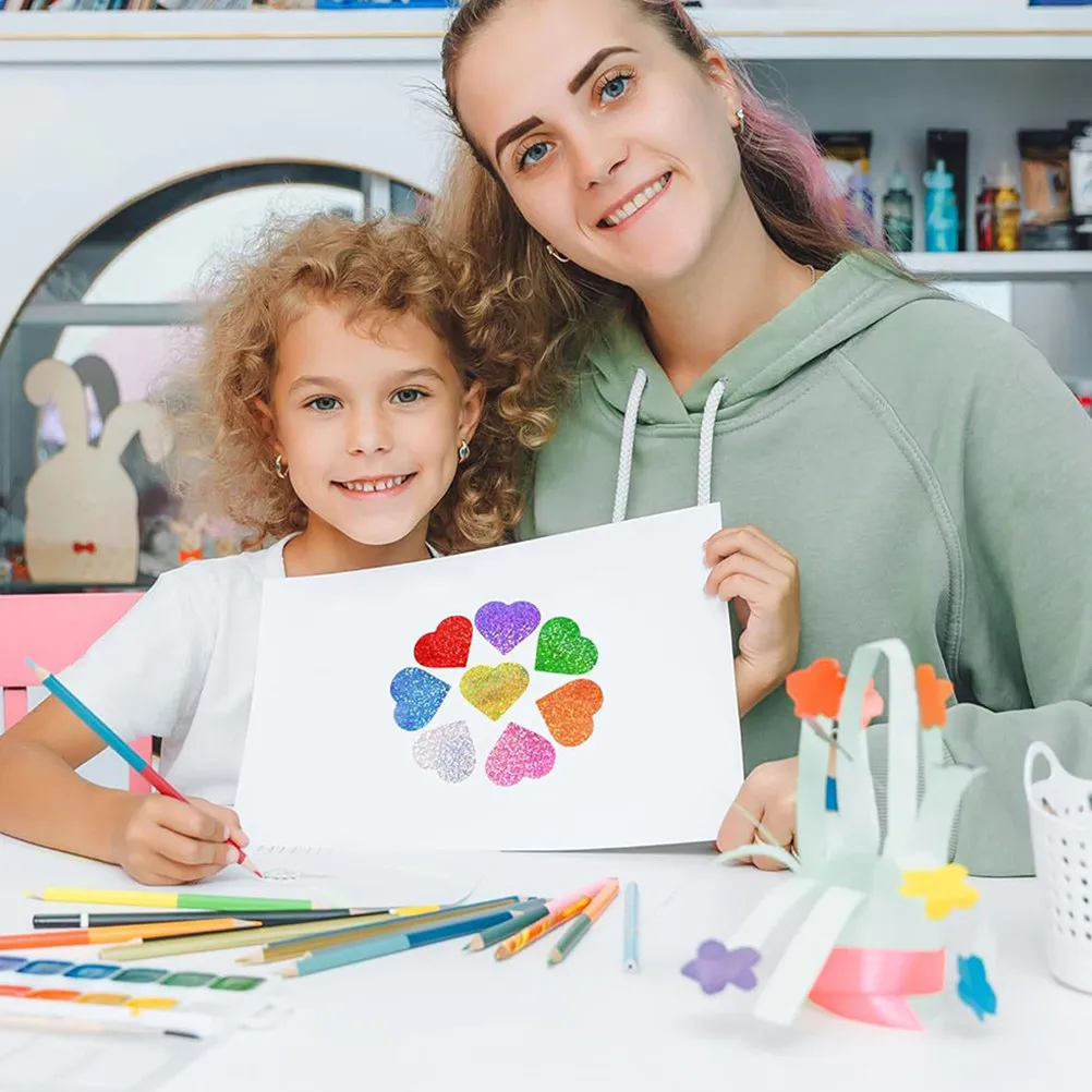 

Наклейки с блестками в форме сердца ко Дню святого Валентина, 1 рулон, декоративные наклейки для упаковки подарков, скрапбукинга, открыток, конвертов, для запечатывания