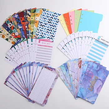A6 Binder Budget Planner Organizer 6 แหวน Binder ซองกระเป๋าและ 12 ชิ้นค่าใช้จ่าย Budget แผ่น