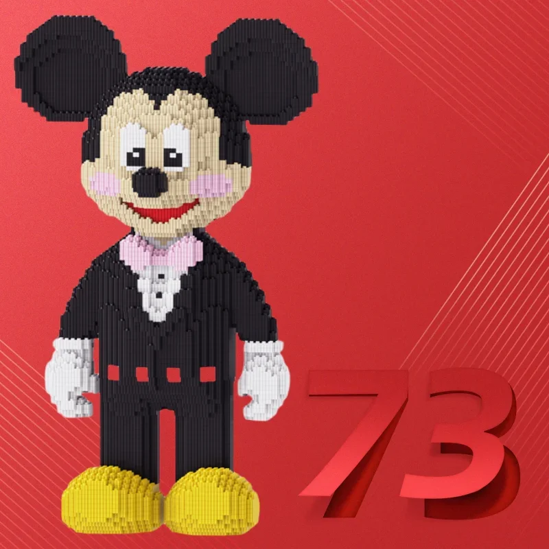 Disney Mickey i Minnie klocki Puzzle montaż kreatywny ornament ślubny prezent na walentynki dla dziewczynek