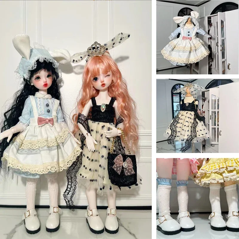 

Fashion Princess Dress Suit 1/6 Bjd Doll Clothes 30CM Doll Clothes with Shoes Replacement Clothes Skirt Accessories