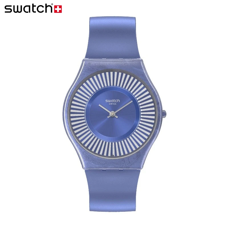 Swatch Swiss ultra-thin series men's and women's quartz watches Valentine's Day gift Sky Blue Miao SS08N110