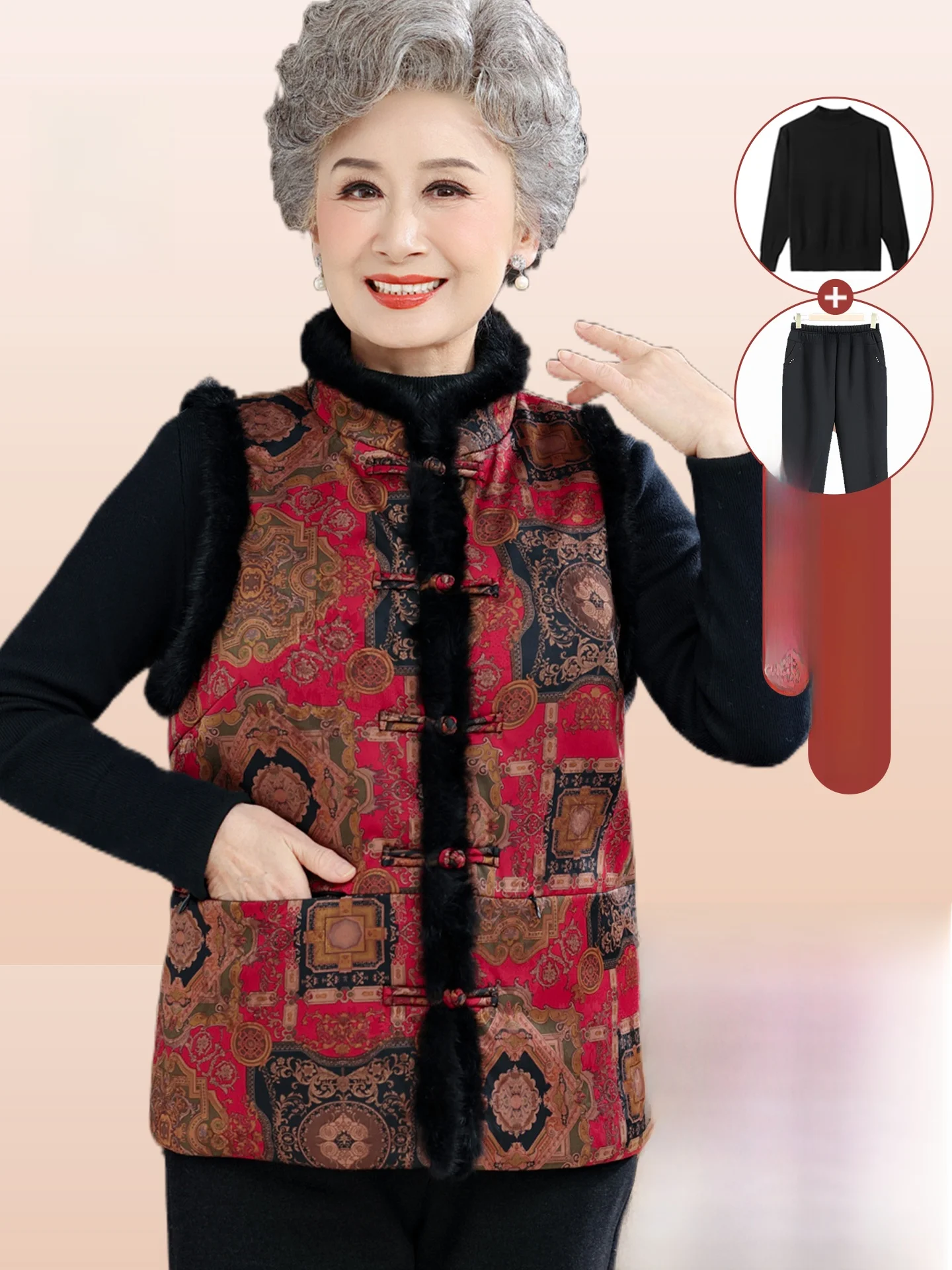 

Женский жилет Warmth Fce, китайский стиль, женская одежда, зимняя верхняя одежда, пальто, дизайн Bal, воротник-стойка, длинный рукав