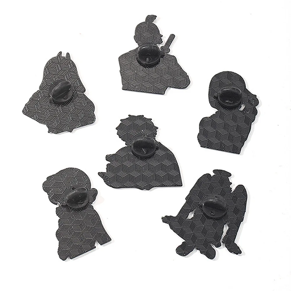 Chainsaw Man Enamel Pins 6Pcs Set Makima Power Angel Devil Reze Denji Anime Lapel Brooches Badges For Backpack Clothing