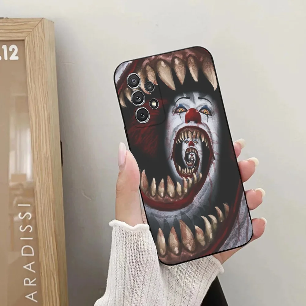 P-Pennywise C-Clown Horror Phone Case For Samsung Galaxy A20,A21s,A22,A31,A32,A52,A53,A72,73,A80,A91Soft Black Cover