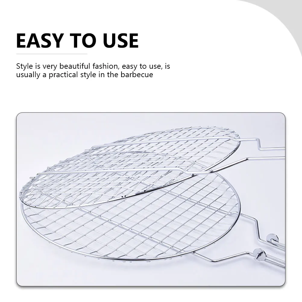 

Stainless Steel BBQ Mesh Clip Accessory for Grill Camping Folding Barbecue Rack Net Outdoor Clips Home Clamp Fish