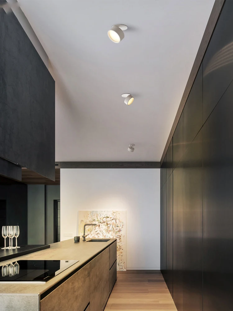 BRGT Led Downlight 3W5W7W12W Recessed Ceiling Lamp Foldable Spotlights Adjustable Focos 85-220V For Kitchen Home Indoor Lighting