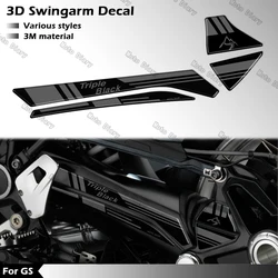 For R1200GS/GSAdv 2013-2018 R1250GS/GSAdv 2019-2024 3D Motorcycle Swingarm Decal Adventure Triple Black Swing arm Sticker