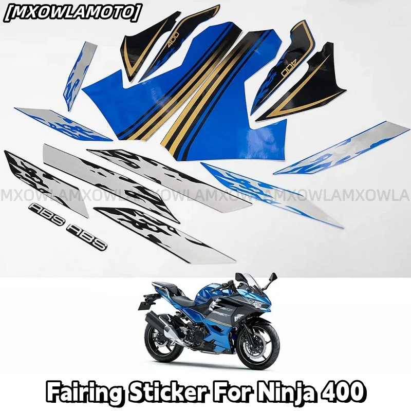 Kit For 2021 NINJA400 ABS New Stickers  NINJA400 NINJA 400 Motorcycle Whole Car Fairing Sticker Decals