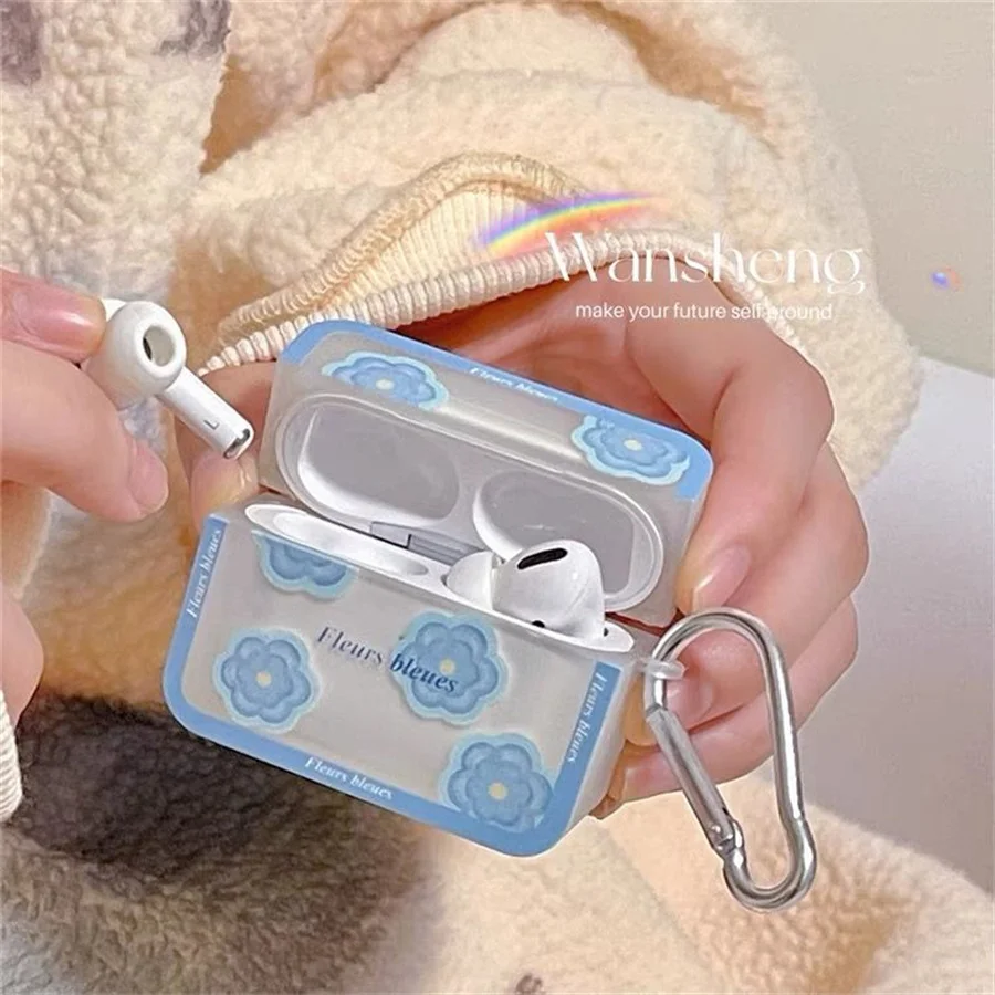 Hoa Dễ Thương Dành Cho Tai Nghe Airpods 2 1 Ốp Tai Nghe Không Dây Trường Hợp Cho Airpods Pro 3 Tai Nghe Chụp Tai Bảo Vệ Hộp Phụ Kiện