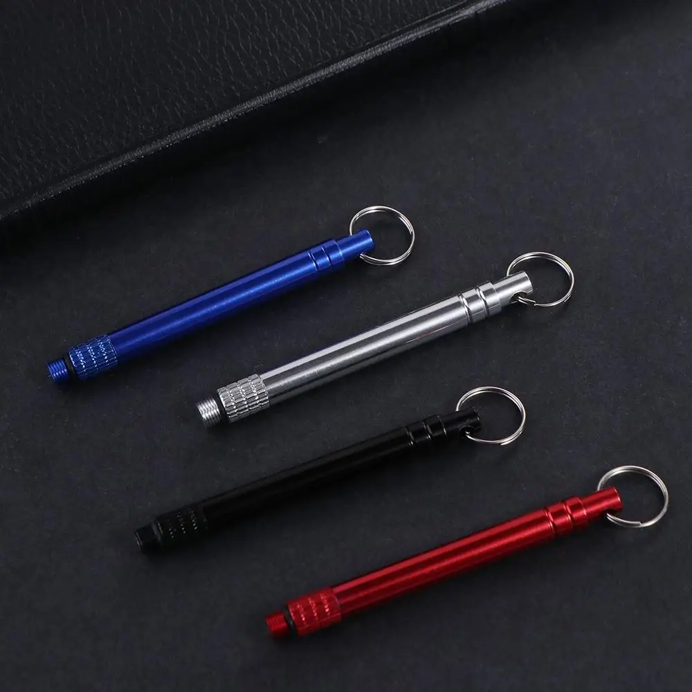 Tooth Cleaning Accessory Multi-Purpose with Holder Portable Camping Tool EDC Tool Metal Toothpick Fruit Fork Toothpick