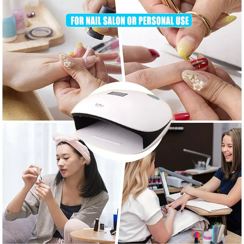 UV LED Nail Lamp For Manicure Gel Polish Nail Drying Lamp With Auto Sensor Fast Curing Nail Dryer UV Lamp For Manicure Salon