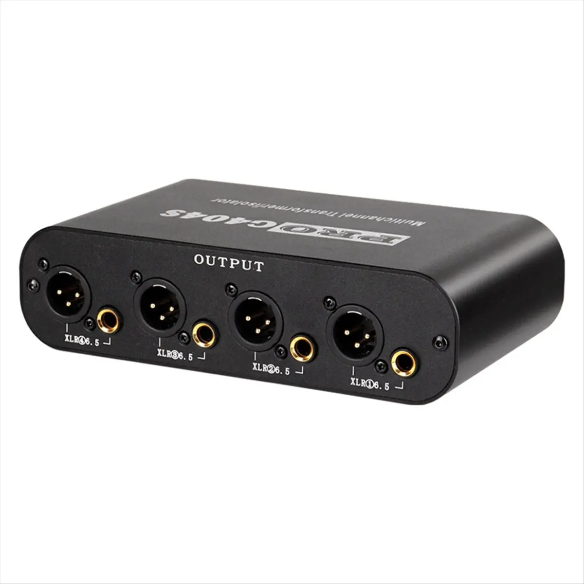 DT2403 Mon.4-Channel Audio Isolator Audio Noise Reduction Filter 6.35 6.5 XLR 4 in 8 Out Multi-Channel Audio Isolator