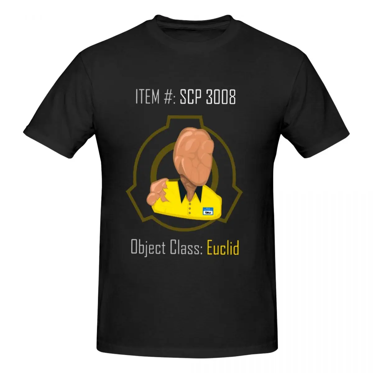 SCP-3008 Euclid Men T-Shirt Classic Oversized T Shirts Men's Round Neck Cotton Tees Short Summer Male